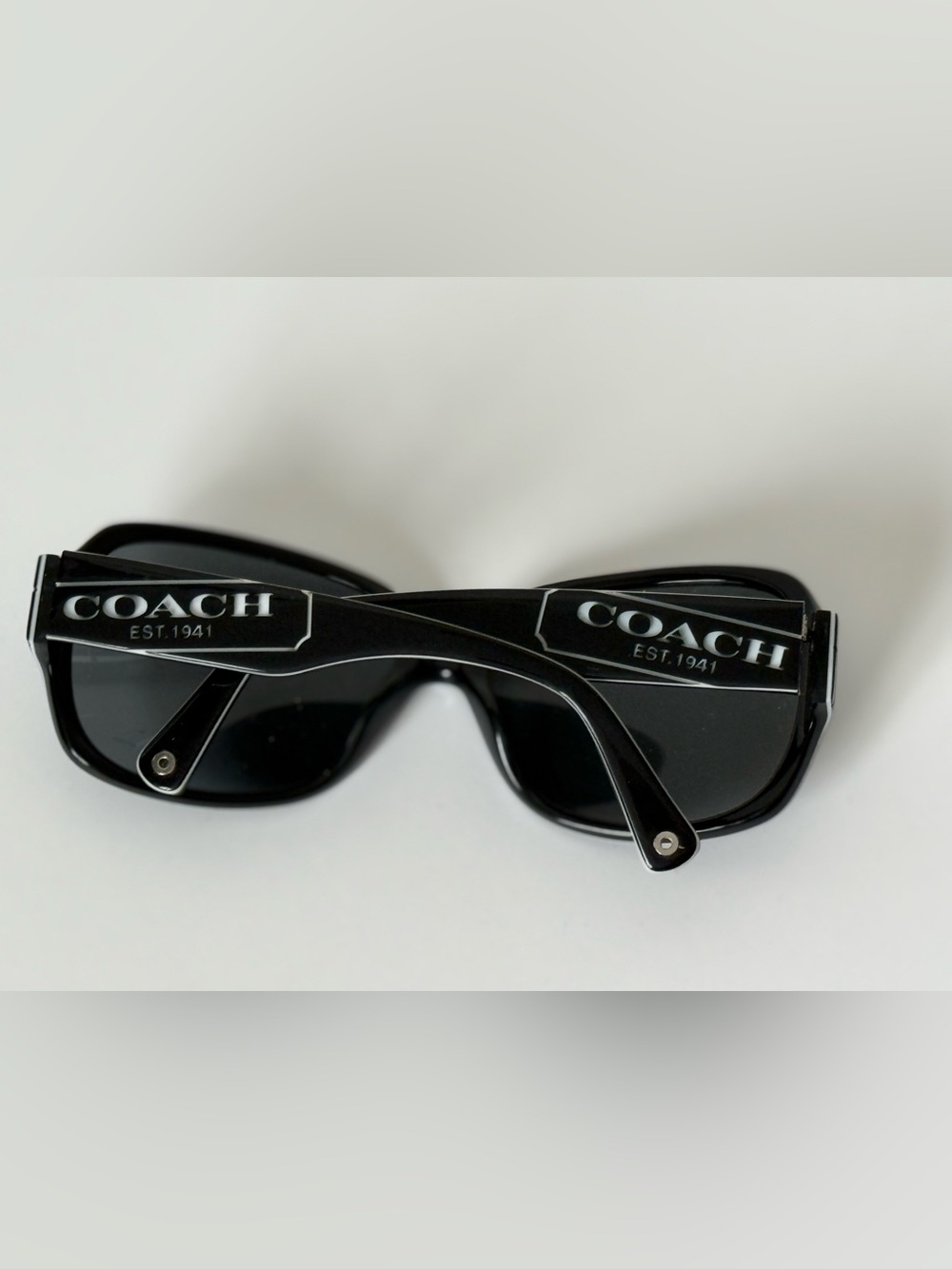 COACH Black Logo Women’s Sunglasses - Classic Designer Style - Picture 5 of 5